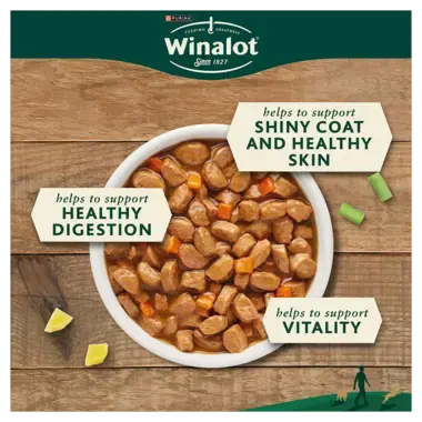 Bowl of Winalot Meaty Chunks in Gravy