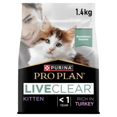 PRO PLAN® Kitten Allergen Reducing LIVECLEAR® Turkey Dry Cat Food