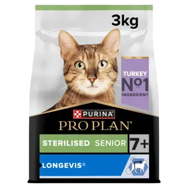 PRO PLAN® Adult 7+ Sterilised LONGEVIS Turkey Dry Cat Food