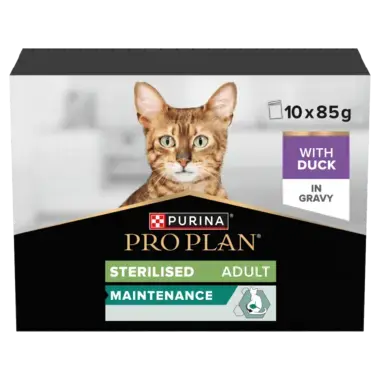 PRO PLAN® Sterilised Maintenance with Duck in Gravy Wet Cat Food