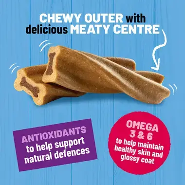 Chewy outer with delicious meaty centre