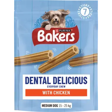 BAKERS® Dental Delicious Medium Dog Chicken Dog Chews