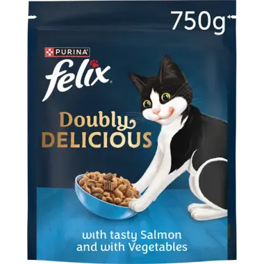 FELIX® Doubly Delicious Salmon & Vegetables Dry Cat Food