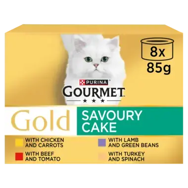 Gold Savoury Cake (Beef, Chicken, Turkey, Lamb) Wet Cat Food