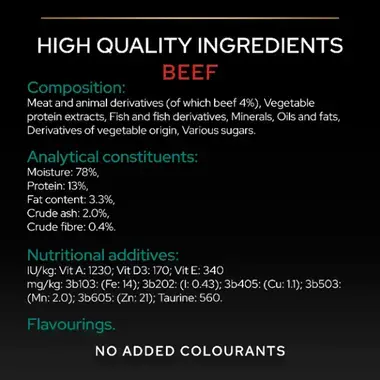 High quality ingredients - beef