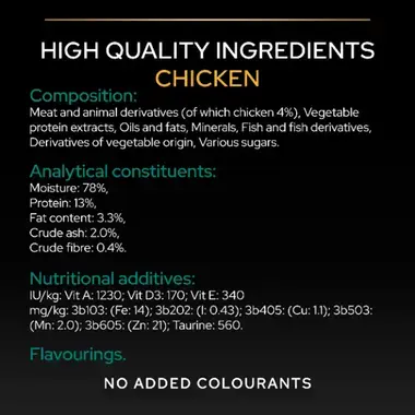 High quality ingredients - chicken
