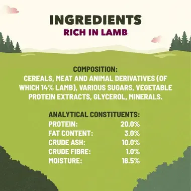 Ingredients rich in lamb