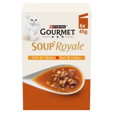 GOURMET® Soup Royale (Chicken, Beef, Turkey) Wet Cat Food