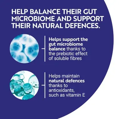 Help balance their gut microbiome and support their natural defences