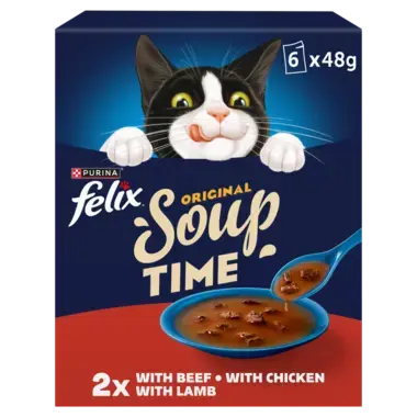 FELIX® Soup Original Farm Selection Wet Cat Food