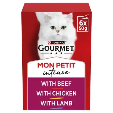 GOURMET® Mon Petit Meaty Variety (Beef, Chicken and Lamb) Wet Cat Food