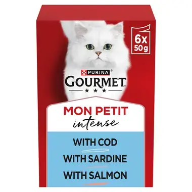 GOURMET® Mon Petit Fish Variety (Cod Sardine and Salmon) Wet Cat Food