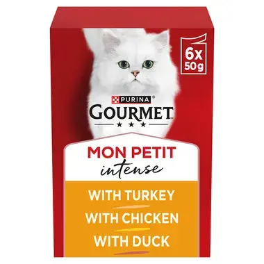 GOURMET® Mon Petit Meaty Variety (Duck, Chicken and Turkey) Wet Cat Food