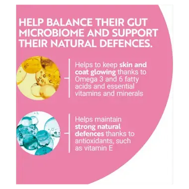 Help balance their gut microbiome and support their natural defences