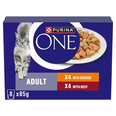 PURINA ONE® Mini Fillets Chicken and Beef Wet Cat Food