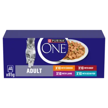PURINA ONE® Mini Fillets Mixed Selection in Gravy Wet Cat Food