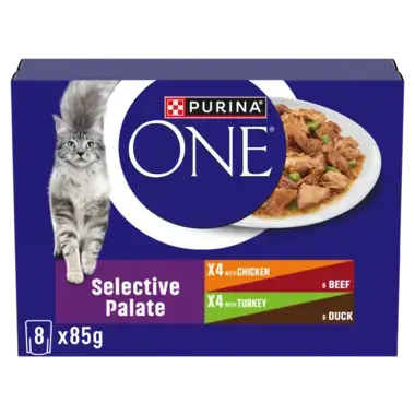 PURINA ONE® Mini Fillets Selective Palate Wet Cat Food