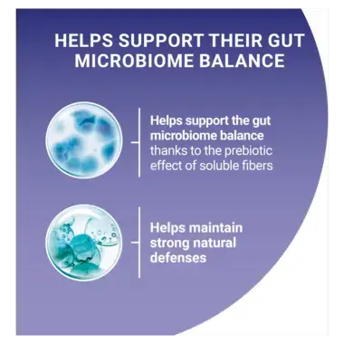Helps support their gut microbiome balance