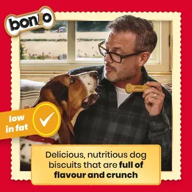 Bonio low in fat delicious, nutritious dog biscuits