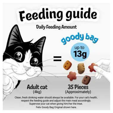 Feeding guide for goody bag