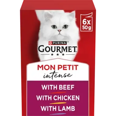 GOURMET™ Mon Petit Meaty Variety (Beef, Chicken and Lamb) Wet Cat Food
