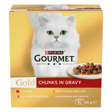 GOURMET™ Gold Chunks in Gravy Collection Wet Cat Food