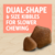 Dual-Shape & size kibbles for slower chewing