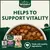 Helps to support vitality