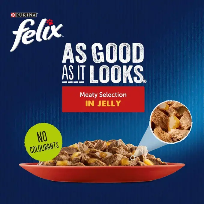 FELIX As Good As it Looks Meaty Selection Cat Food Purina