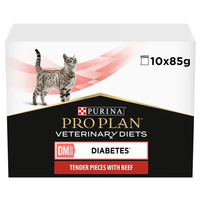 PPVD DM Diabetes Management Beef Cat Food Purina