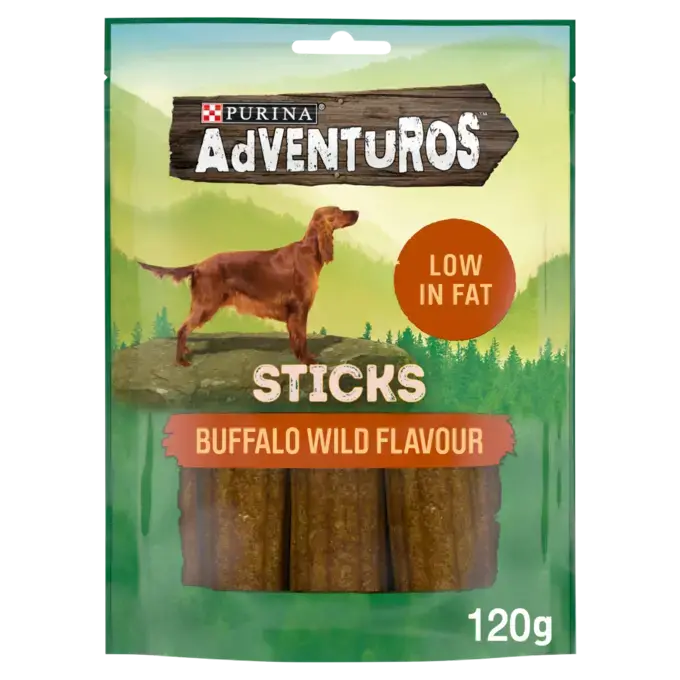 ADVENTUROS Buffalo Wild Flavour Sticks Purina
