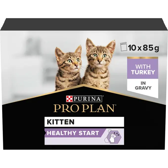 PRO PLAN Kitten Healthy Start Turkey in Gravy Wet Cat Food Purina