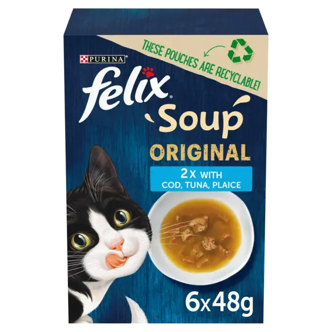 FELIX Soup Fish Selection Wet Cat Food Purina