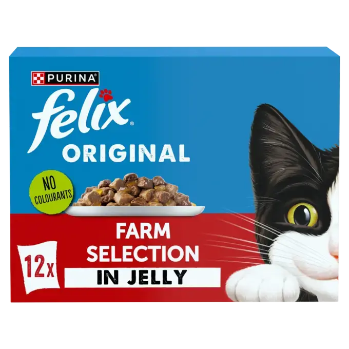 FELIX® Original Farm Selection In Jelly Wet Cat Food | Purina UK
