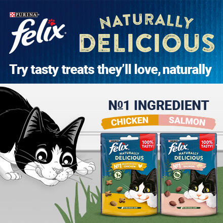 Felix Naturally Delicious Try tasty treats they'll love, naturally