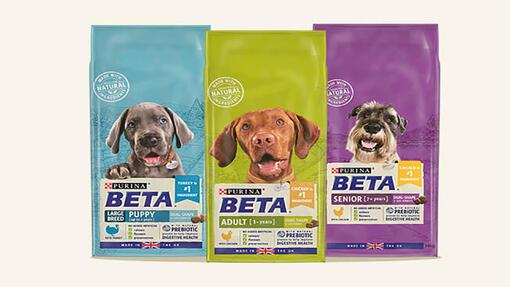 Beta puppy food the range cheap