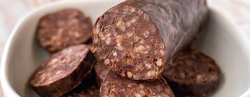 Black pudding in a bowl