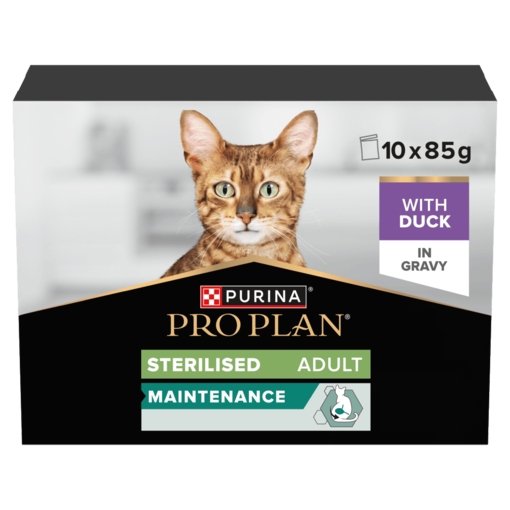 PRO PLAN® Sterilised Maintenance with Duck in Gravy Wet Cat Food