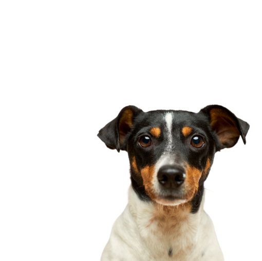Black and white dog
