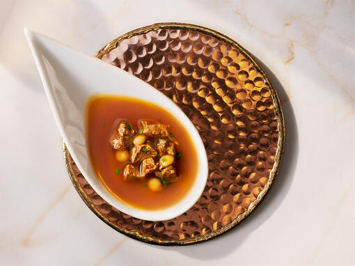 Gourmet Soup Royal in a soup bowl