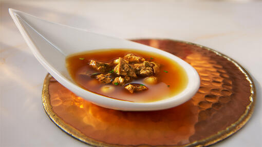 Gourmet Soup Royal in a soup bowl