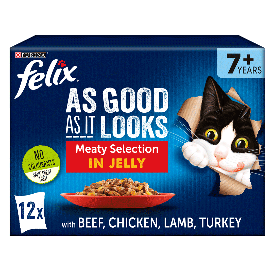 FELIX® As Good As it Looks 7+ Meaty Selection in Jelly Wet Cat Food