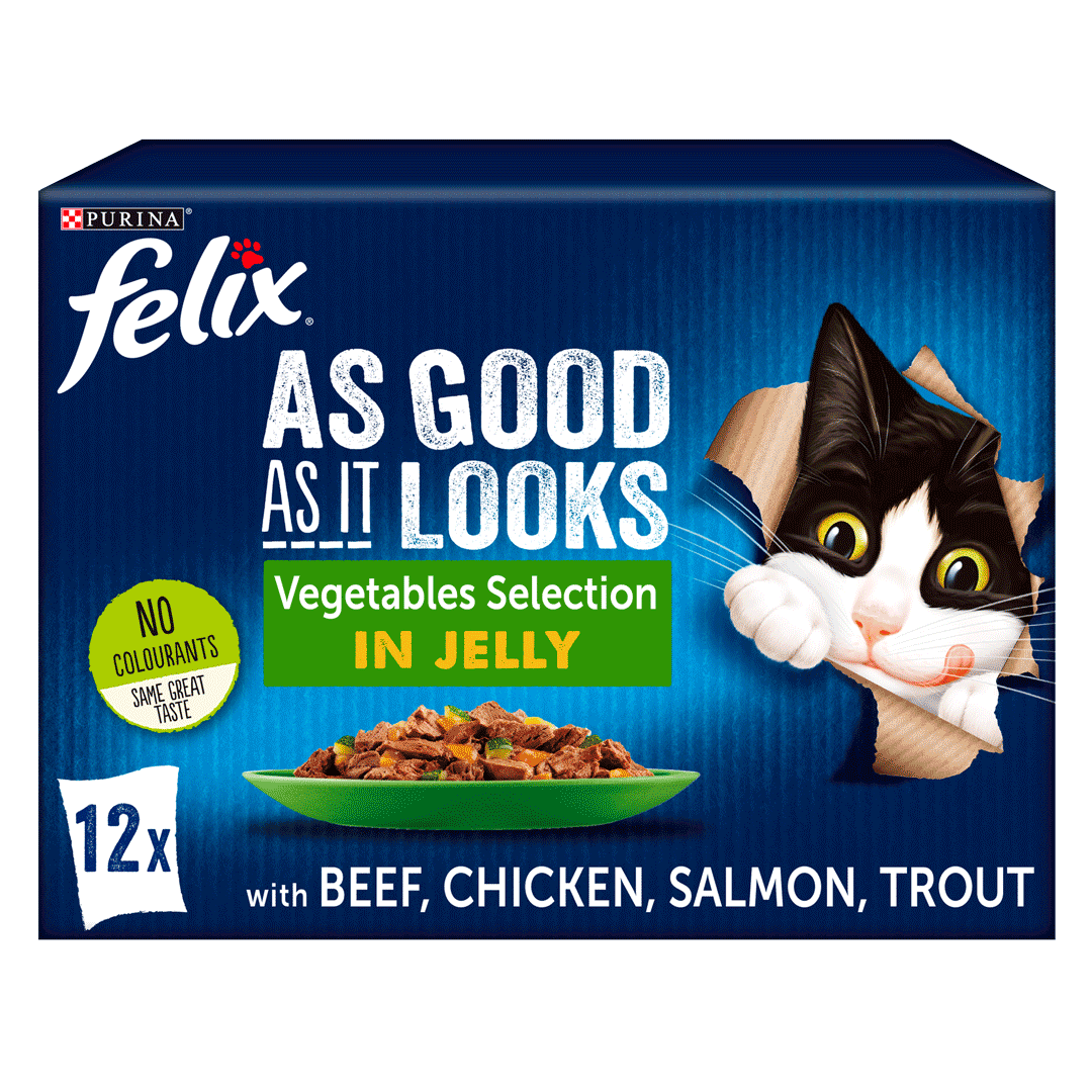 FELIX® As Good As it Looks Vegetable Selection in Jelly Wet Cat Food