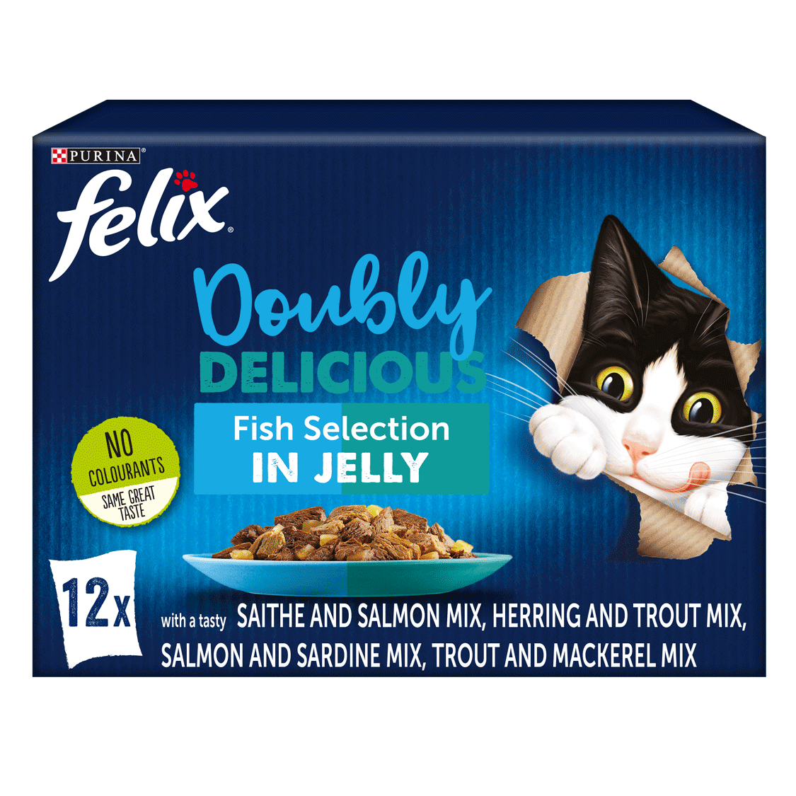 FELIX® Doubly Delicious Fish Selection Wet Cat Food