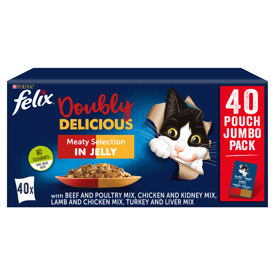 FELIX® Doubly Delicious Meaty Selection Wet Cat Food