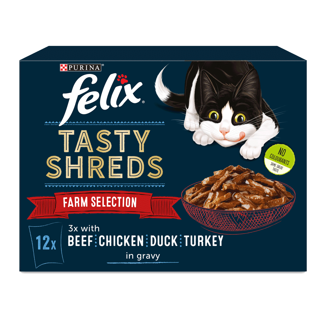 FELIX® Tasty Shreds Farm Selection Wet Cat Food