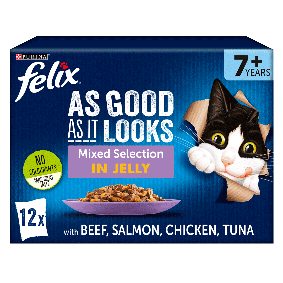 FELIX® As Good As it Looks 7+ Mixed Selection in Jelly Wet Cat Food