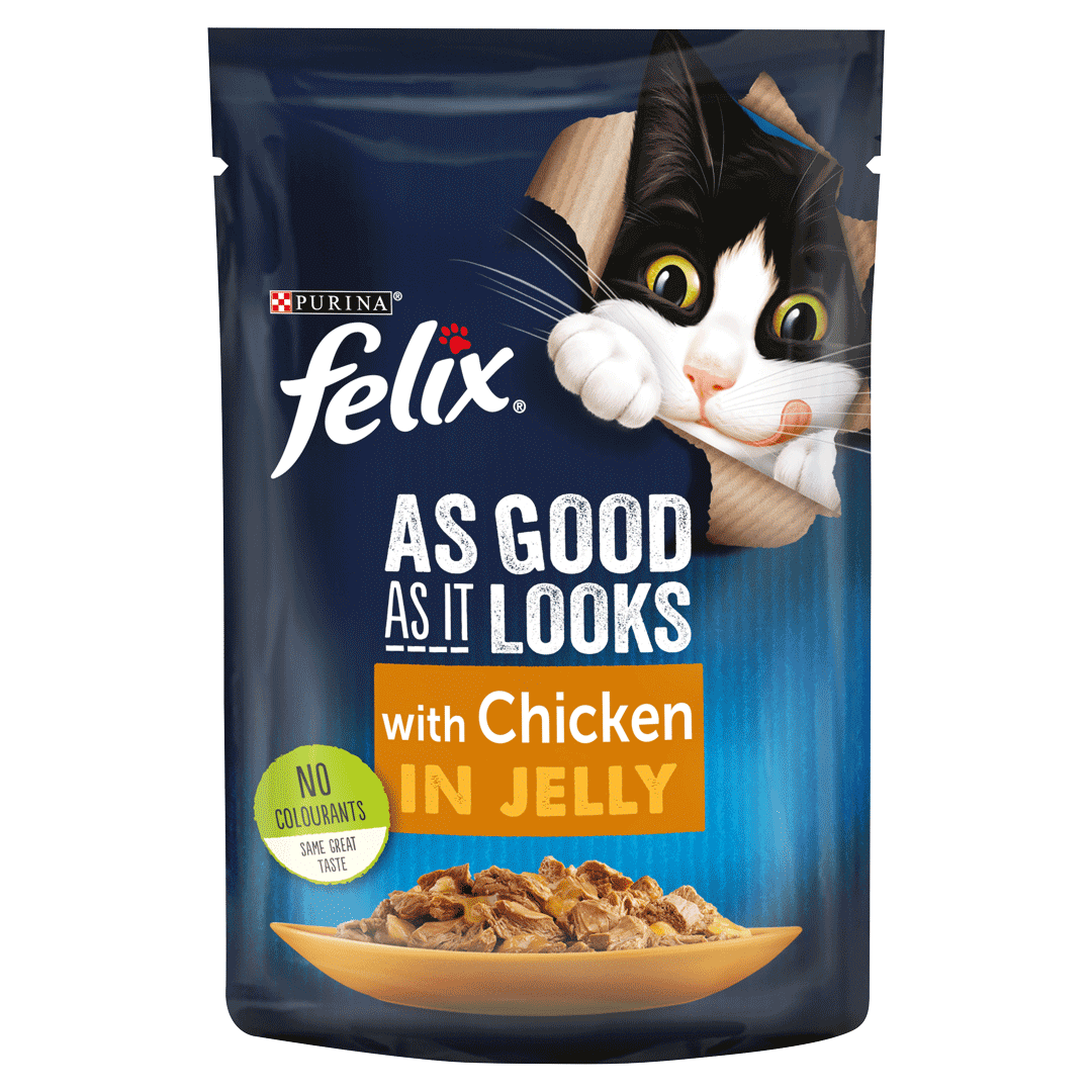 FELIX® As Good As it Looks Chicken in Jelly Wet Cat Food
