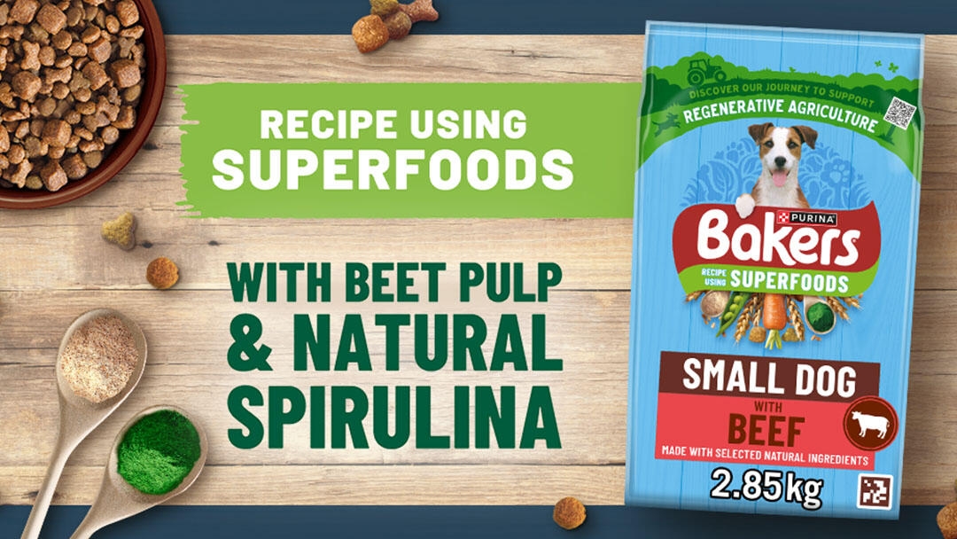 Bakers small dog beef product - recipe using Superfoods