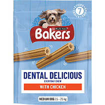 BAKERS® Dental Delicious Medium Dog Chicken Dog Chews